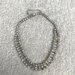 Vintage rhinestone drop necklace
